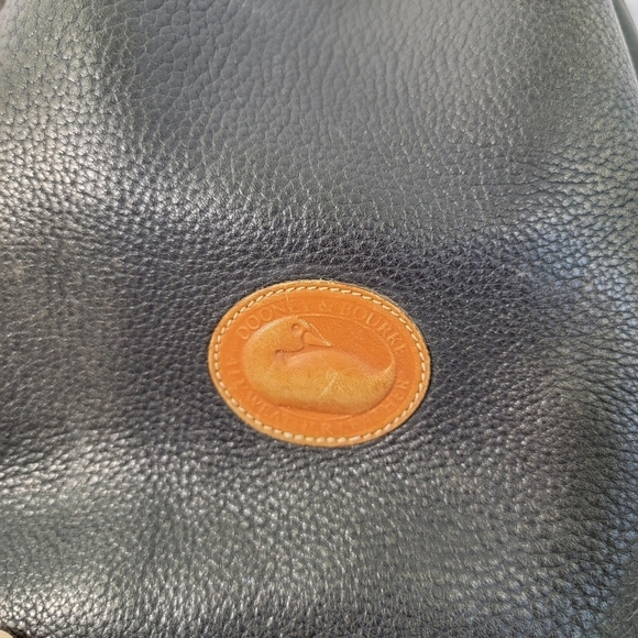 VTG DOONEY BOURKE Black/Brown Pebble Collection Drawstring Bucket Bag Leather - Picture 11 of 14